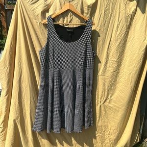 Plus size polka dot dress